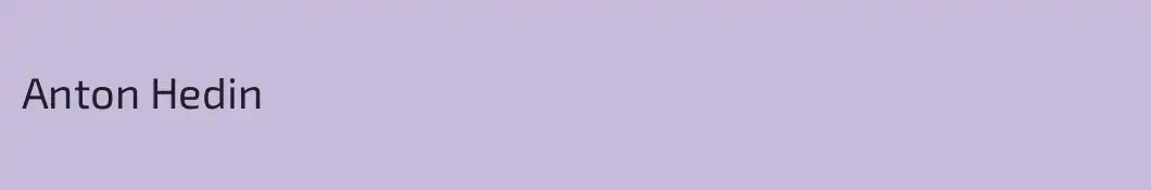 Anton Hedin